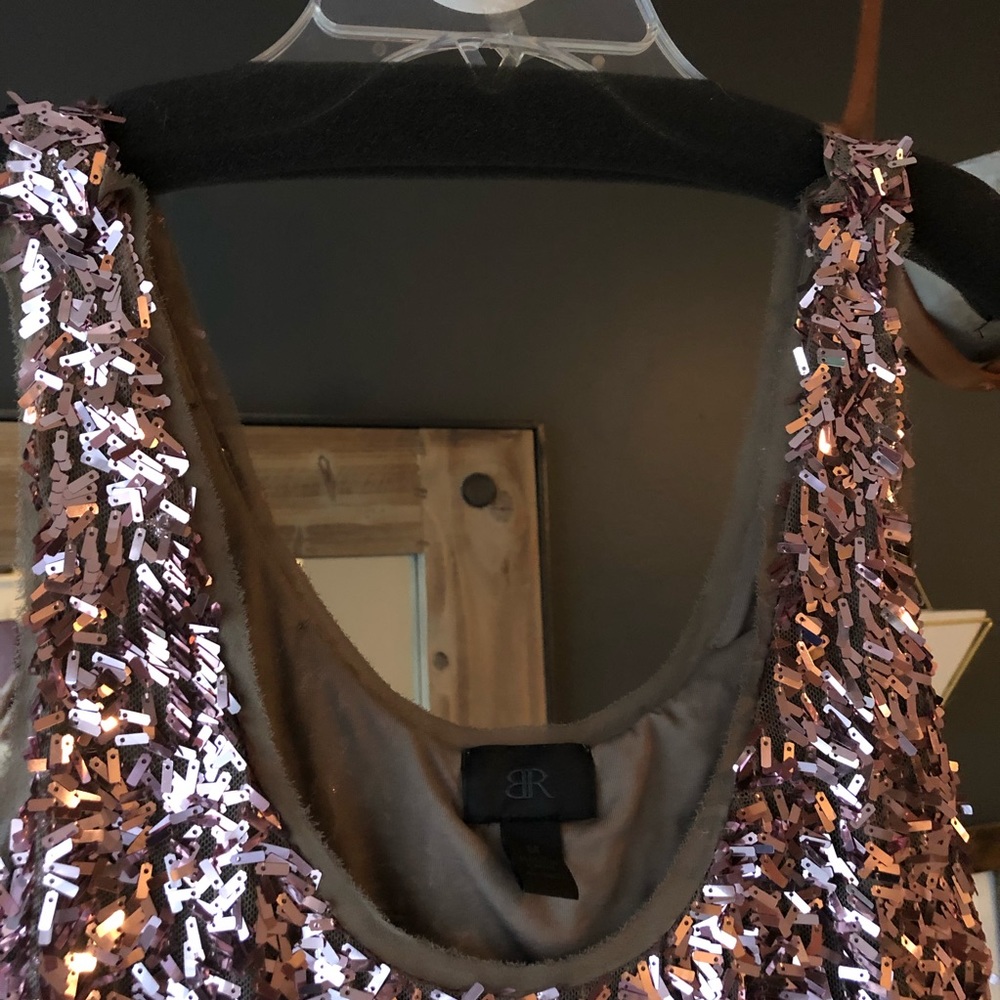 Banana Republic Rose Gold Sequin Cocktail Dress - Picture 3 of 4